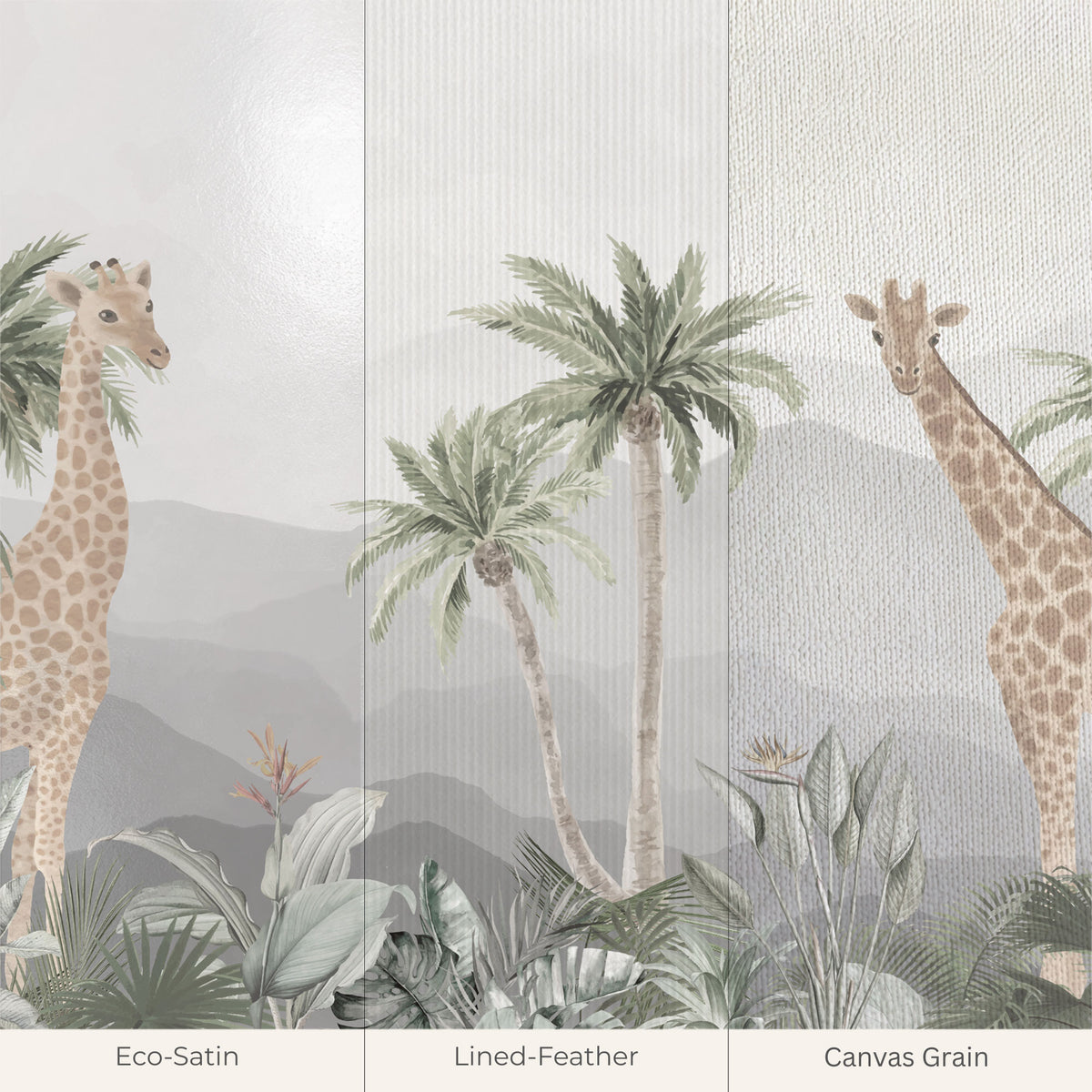 Safari Haven Botanical Wallpaper