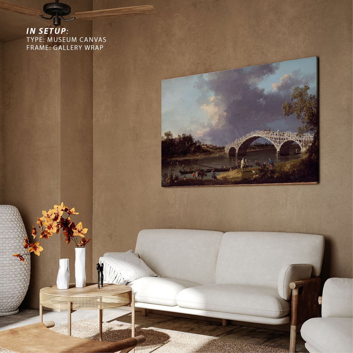 A View of Walton Bridge Abstract Painting