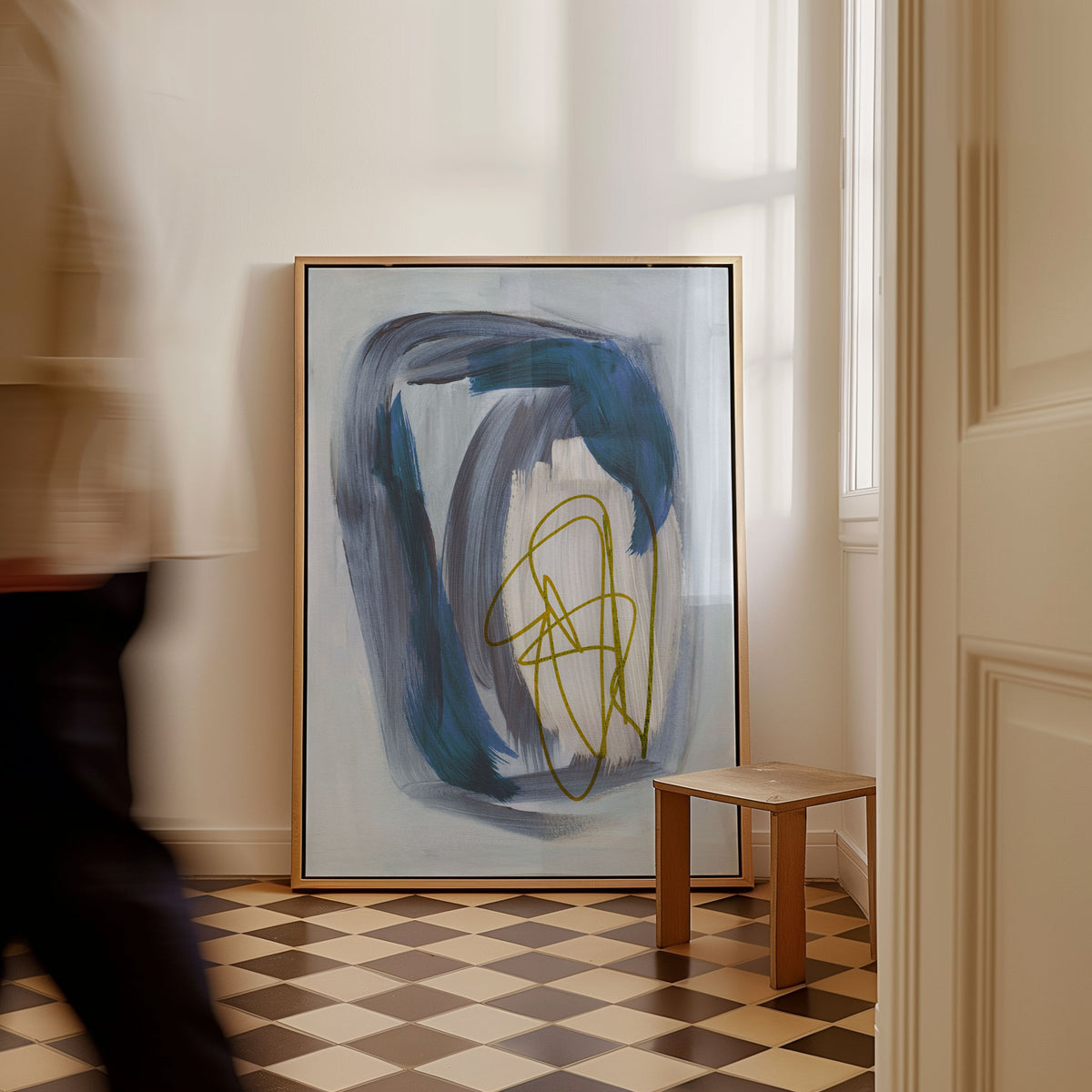 Abstract Brush Strokes 156X, Abstract Painting