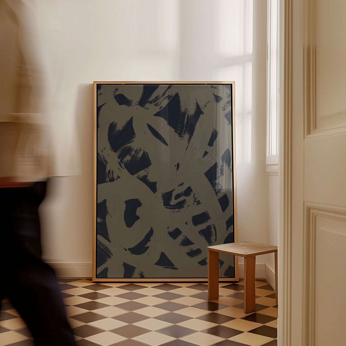 Abstract Brush Strokes 399Y, Abstract Painting