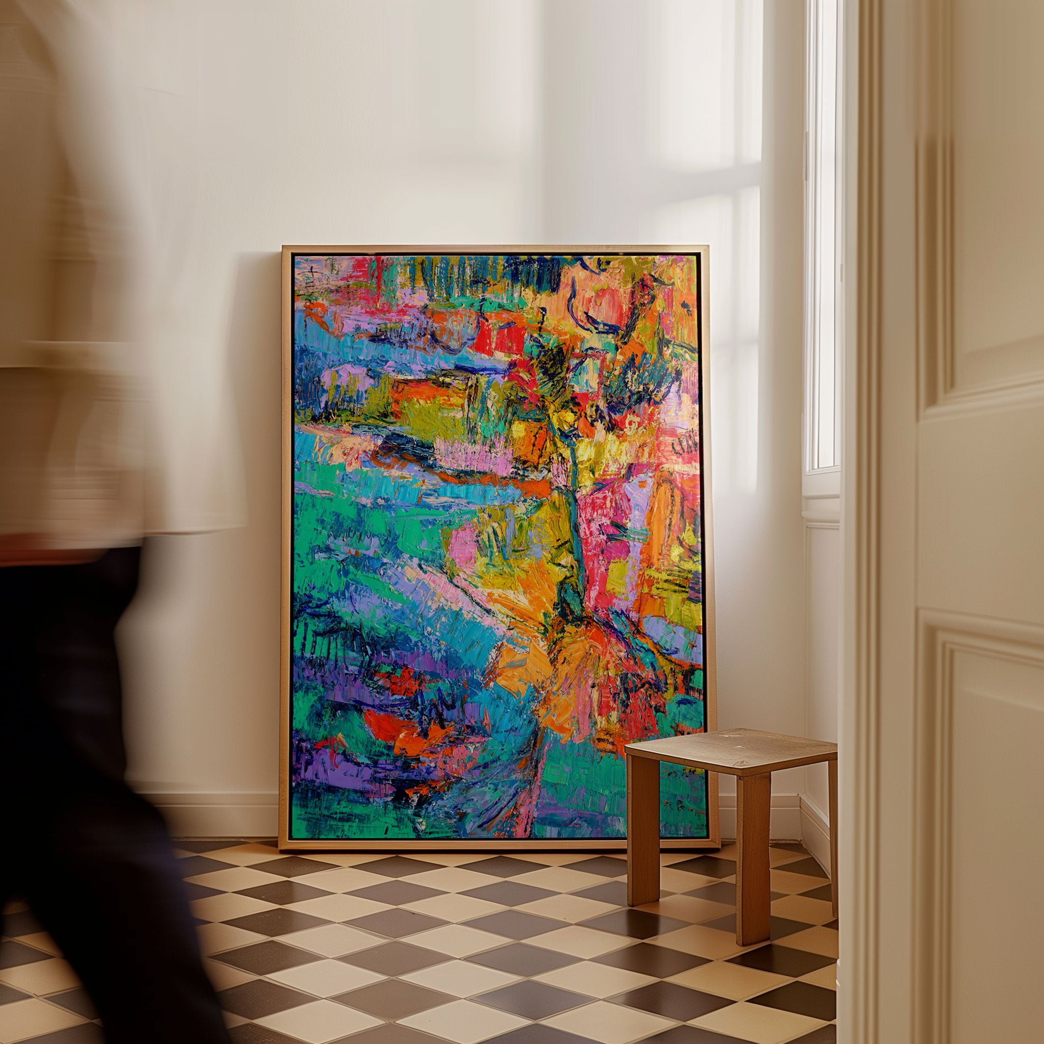 Abstract Color Plate Buy Abstract Color Palette, Abstract Painting Wall Art Online at Best ...