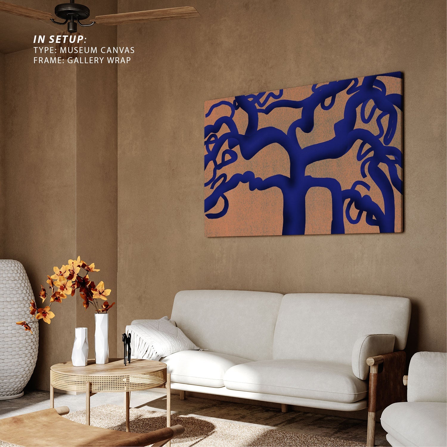 Blue Tree Abstract Buy Blue tree Abstract Painting Online at Best Price – Dessine Art