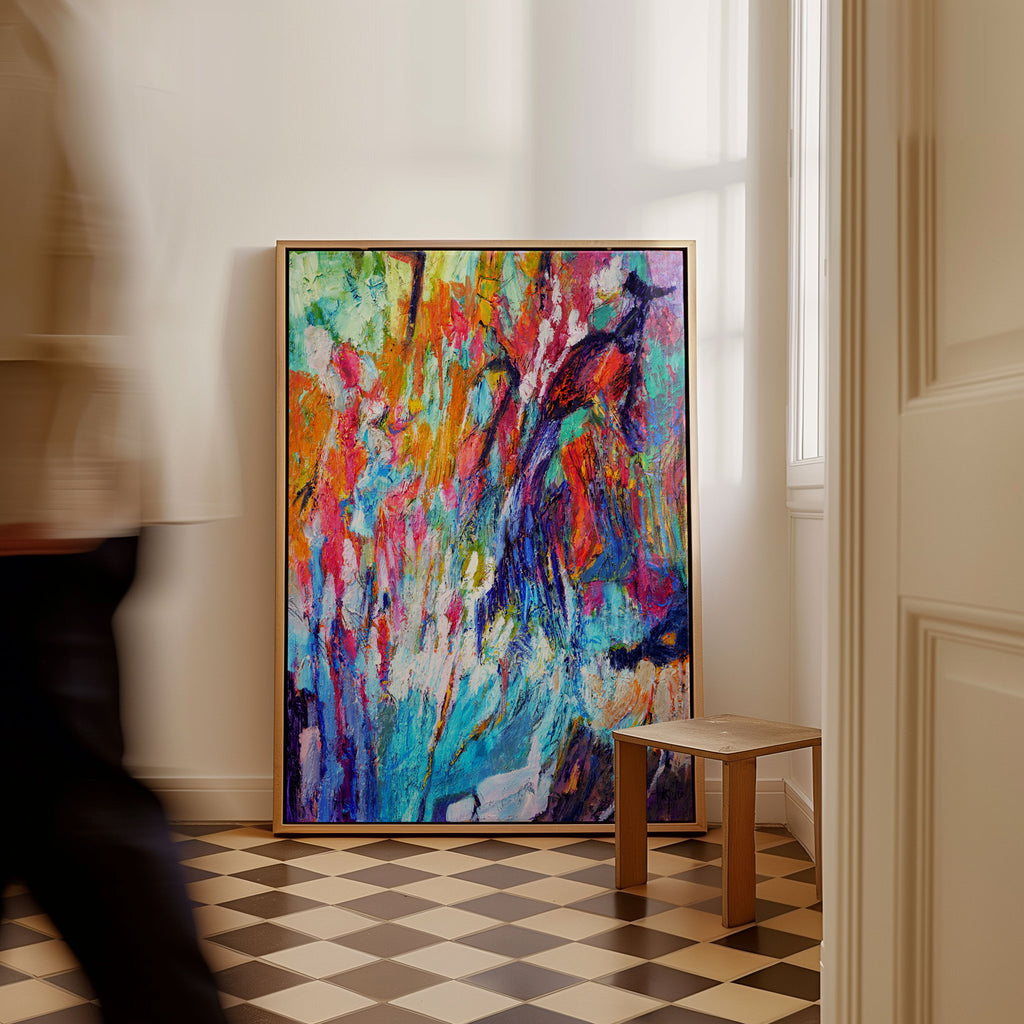 Buy Chroma Tempest, Abstract Painting Wall Art Online at Best Price ...