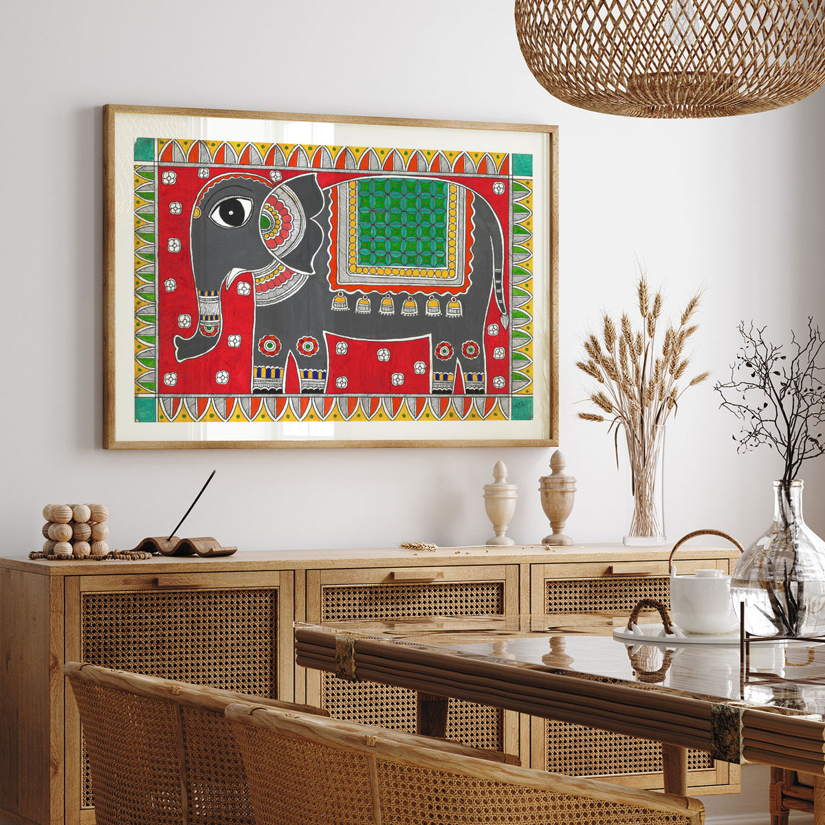 Madhubani Elephant, Madhubani Art, Madhubani Painting