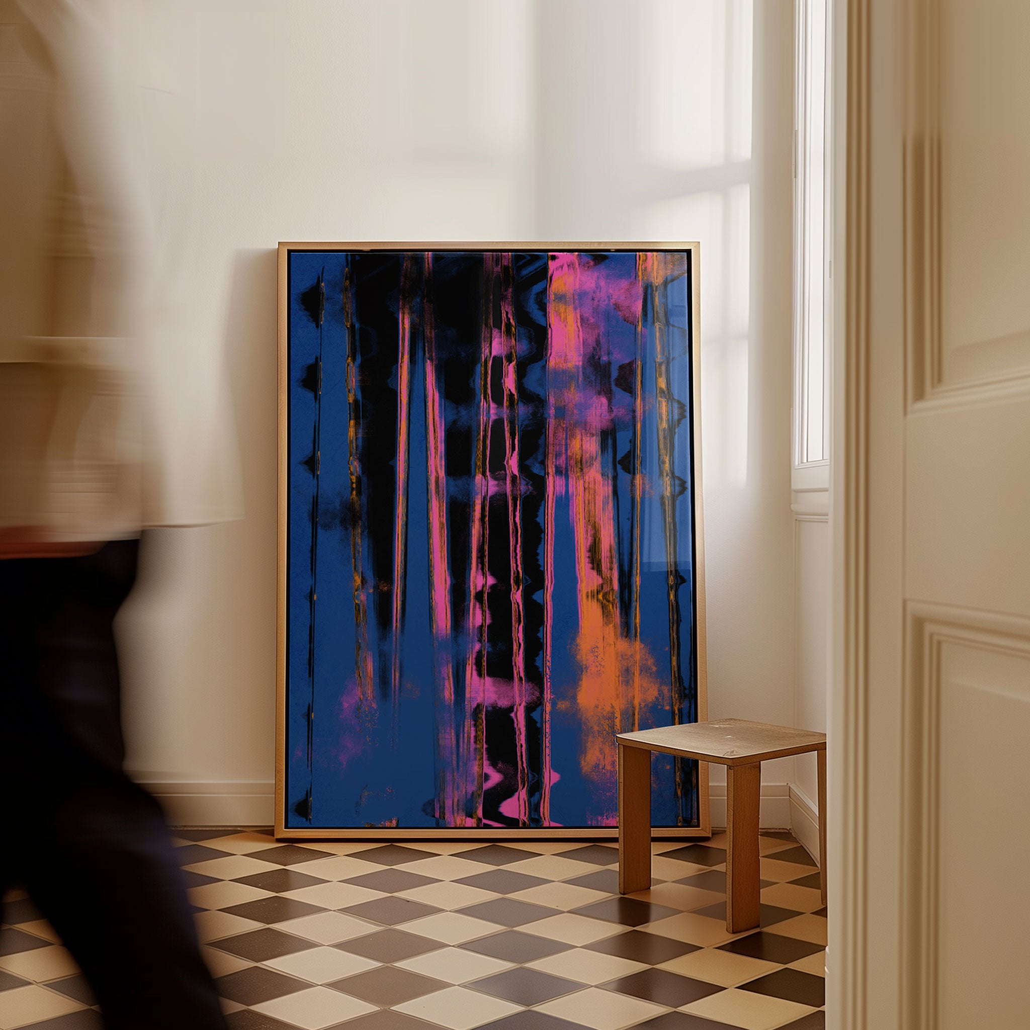 Time Machine Blue Buy Time Machine (Blue), Abstract Painting Wall Art Online at Best ...
