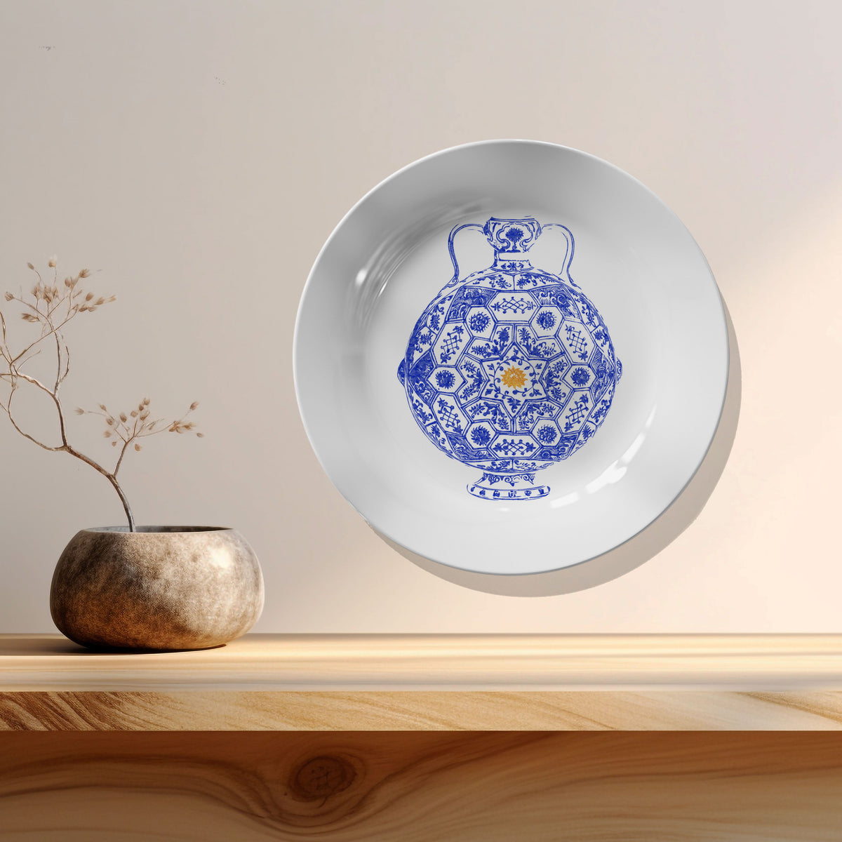 A Traditional Plate Moroccon Style Art I, Decor Art Plates