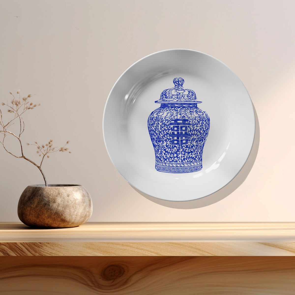 A Traditional Plate Moroccon Style Art IV, Decor Art Plates