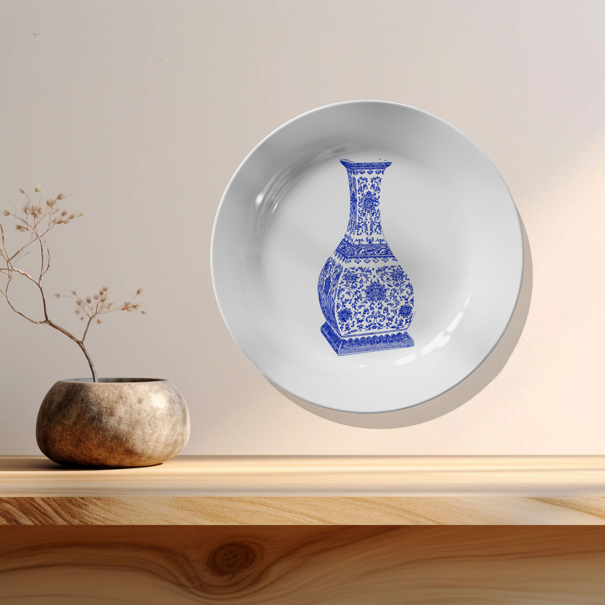 A Traditional Plate Moroccon Style Art III, Decor Art Plates