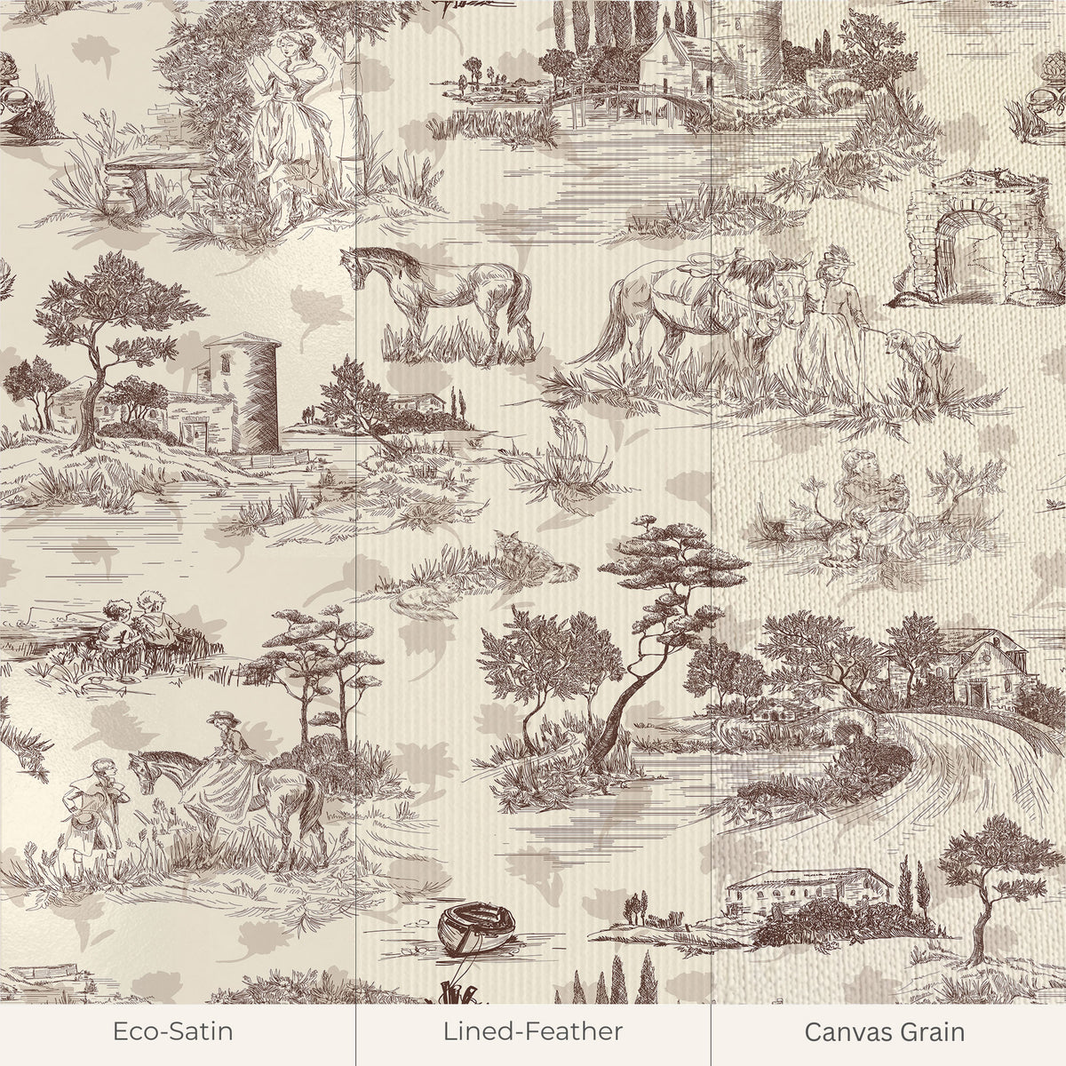 Vintage Jardin Paris Wallpaper, European Wallpaper