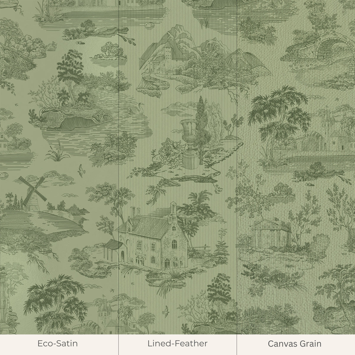 Verte Jardin Wallpaper, European Wallpaper, French Style