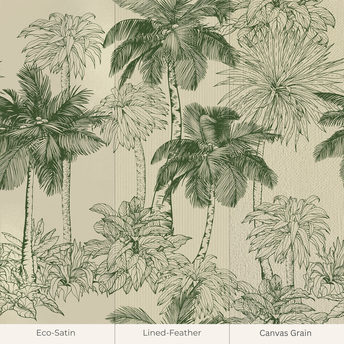 Les Palms Wallpaper, European Wallpaper, French Style