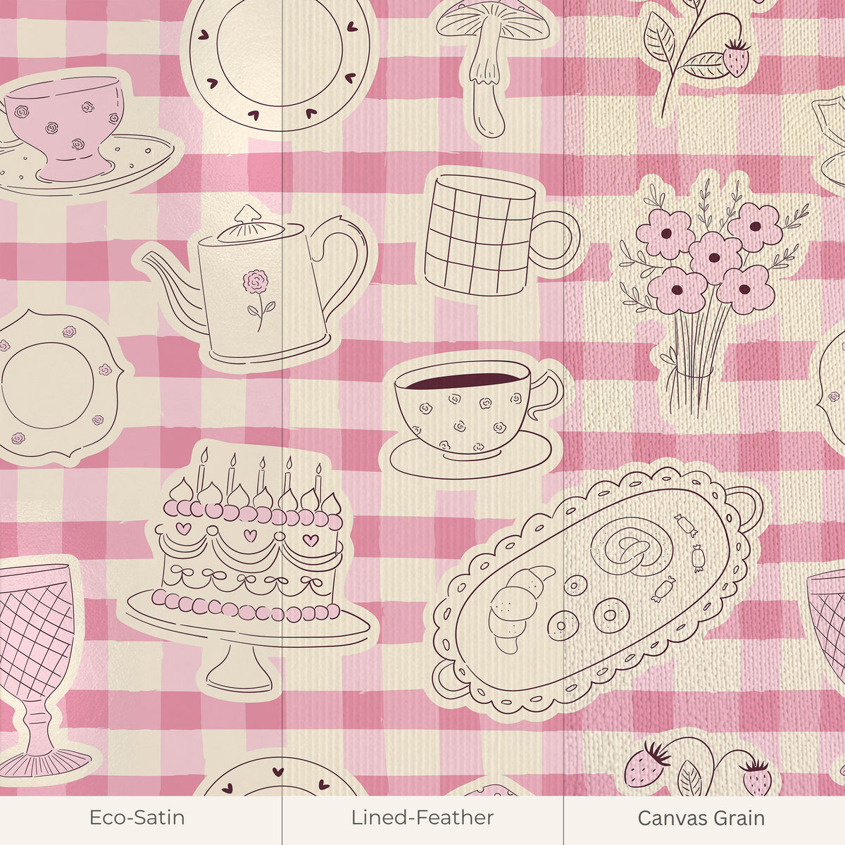 Rose Fleurs Wallpaper, European Wallpaper, French Style