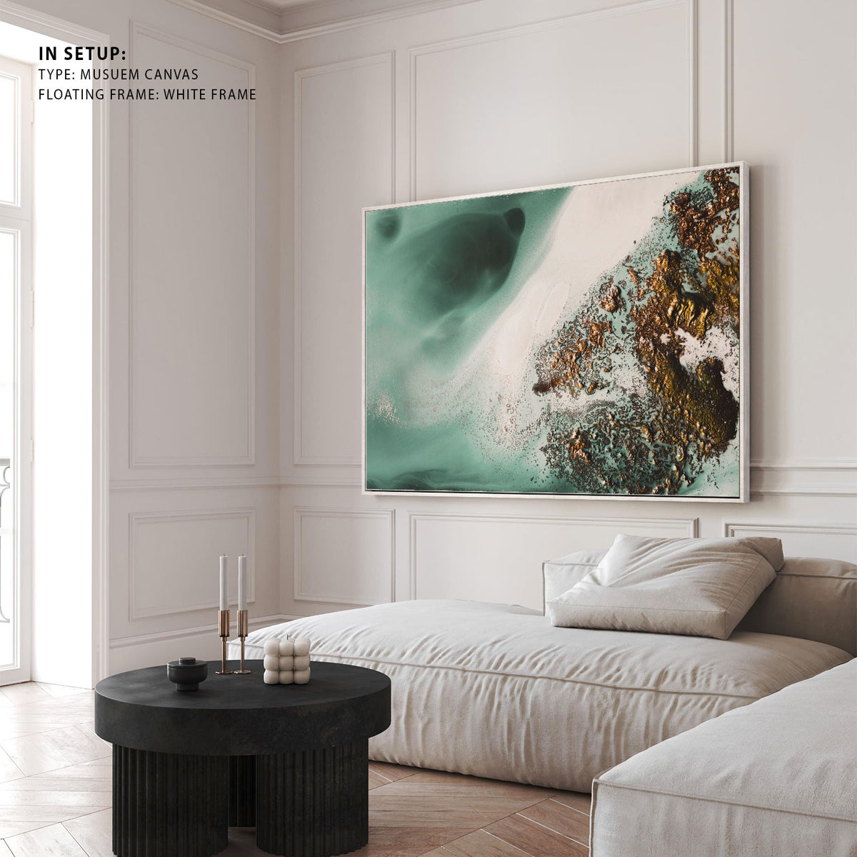 Abstract Coastal - On the Rocks Abstract Painting
