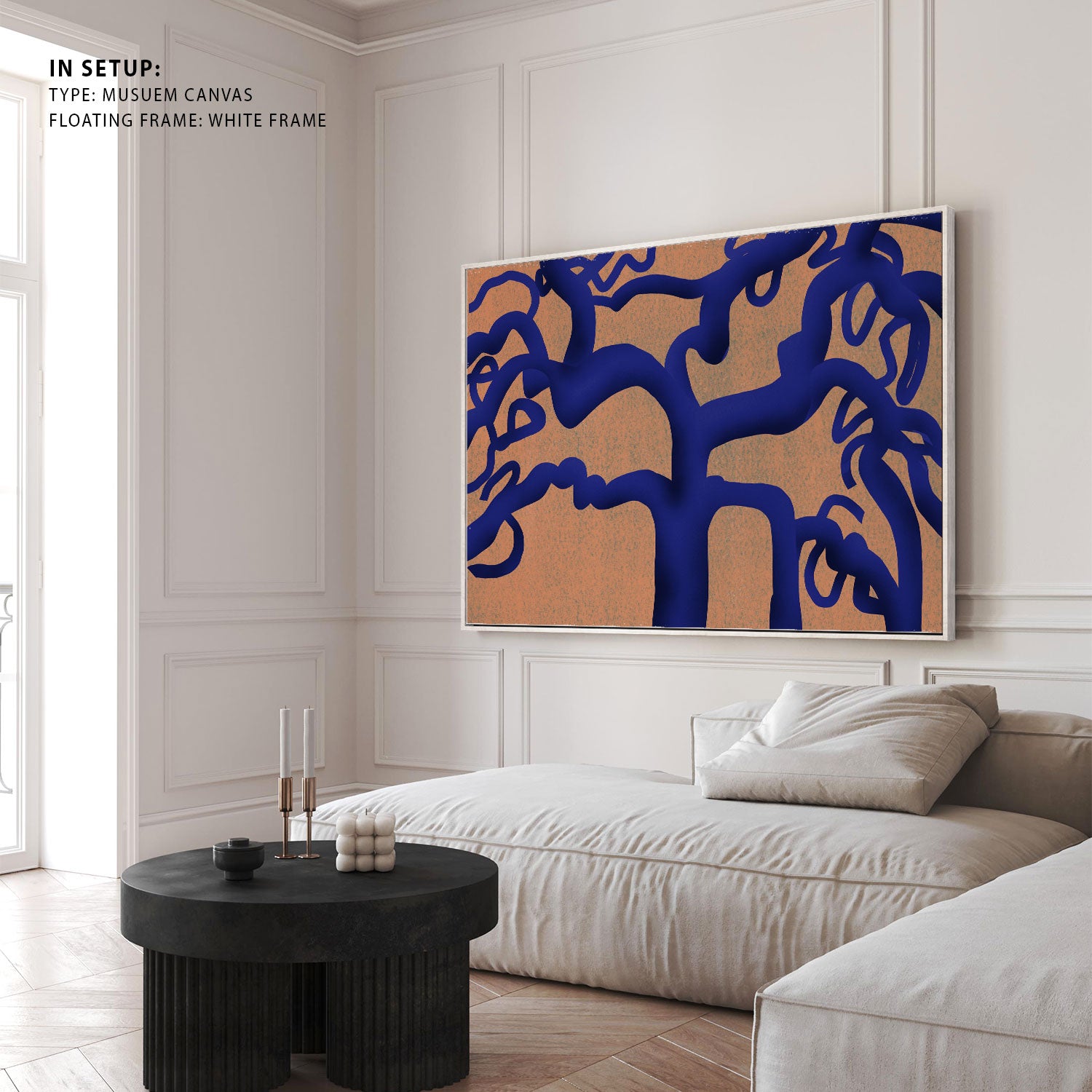 Blue Tree Abstract Buy Blue tree Abstract Painting Online at Best Price – Dessine Art