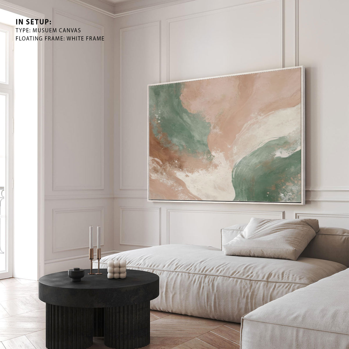 Dreams In Sage and Sand In the Sun Abstract Painting