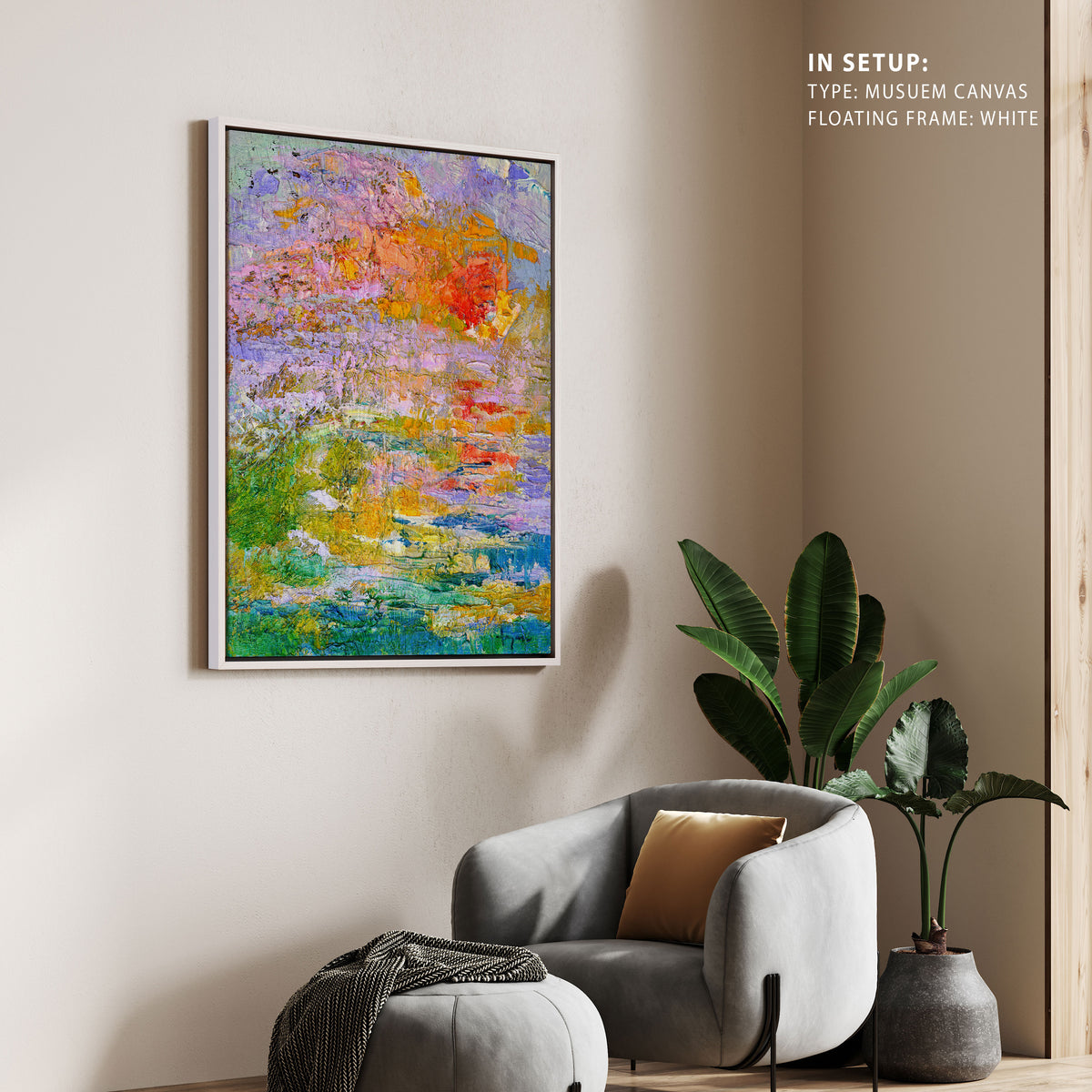Simple Twilight, Abstract Painting