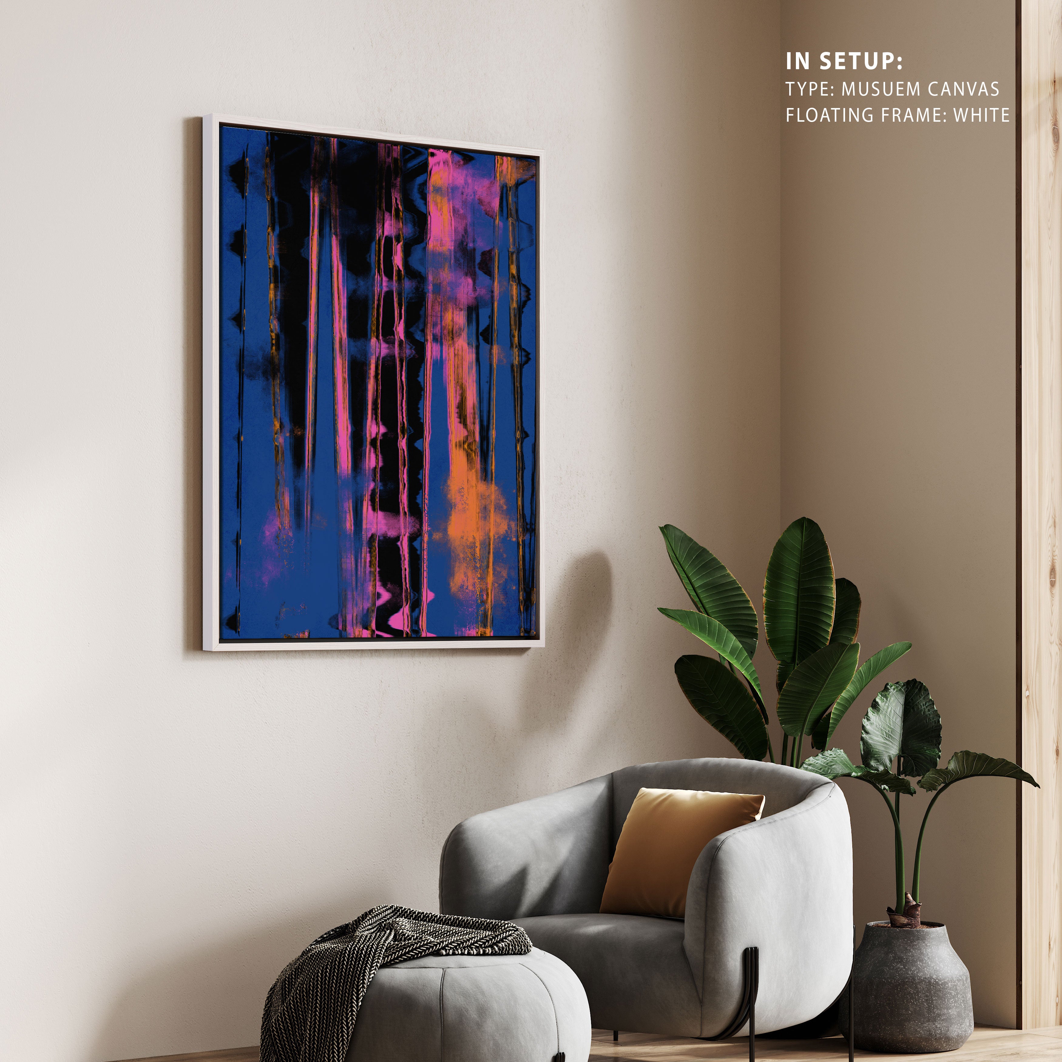 Time Machine Blue Buy Time Machine (Blue), Abstract Painting Wall Art Online at Best ...