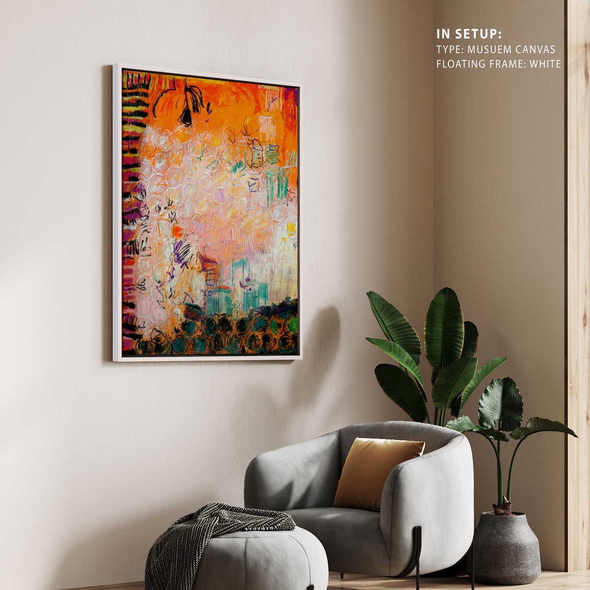 Vibrant Whirl, Abstract Painting