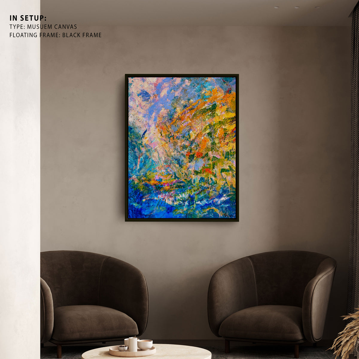 A Symphony of Green Hues, Abstract Painting