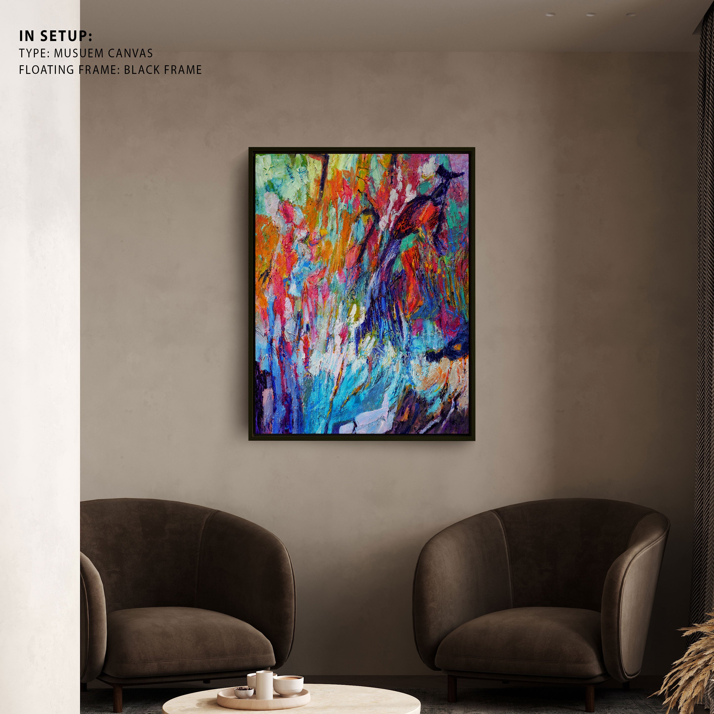 Buy Chroma Tempest, Abstract Painting Wall Art Online at Best Price ...