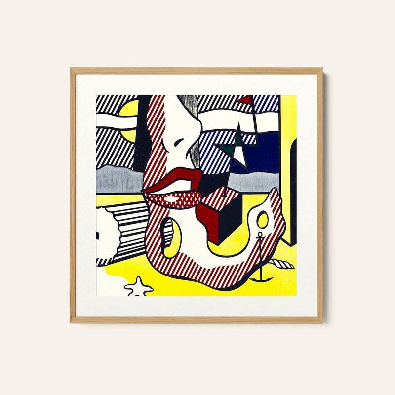 A bright night from the surrealist Roy Lichtenstein Pop Art Painting