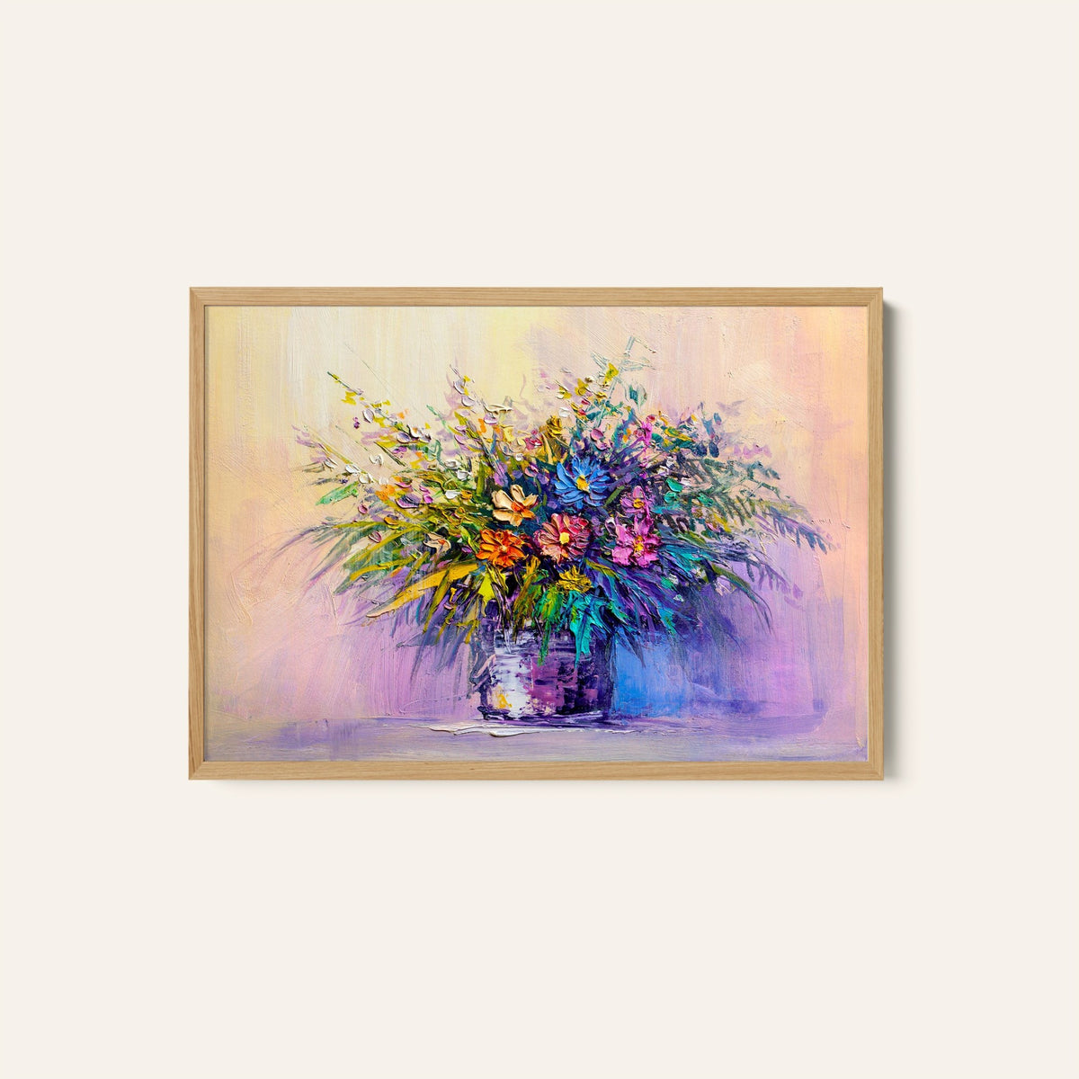 A colorful bouquet of fresh flowers, Botanical Flower Paintings