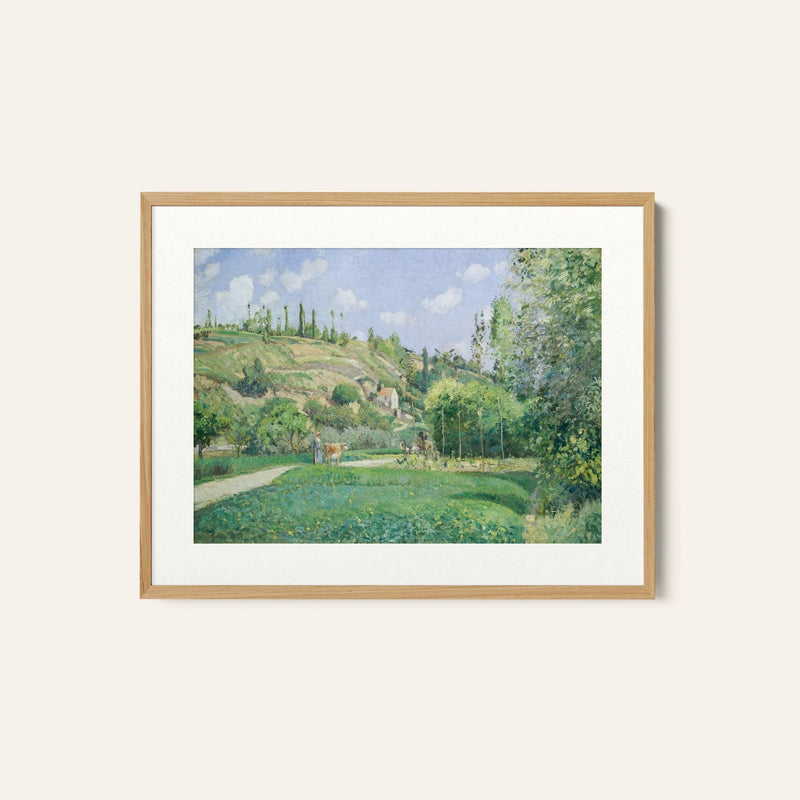 A Cowherd at Valhermeil, Camille Pissarro Painting