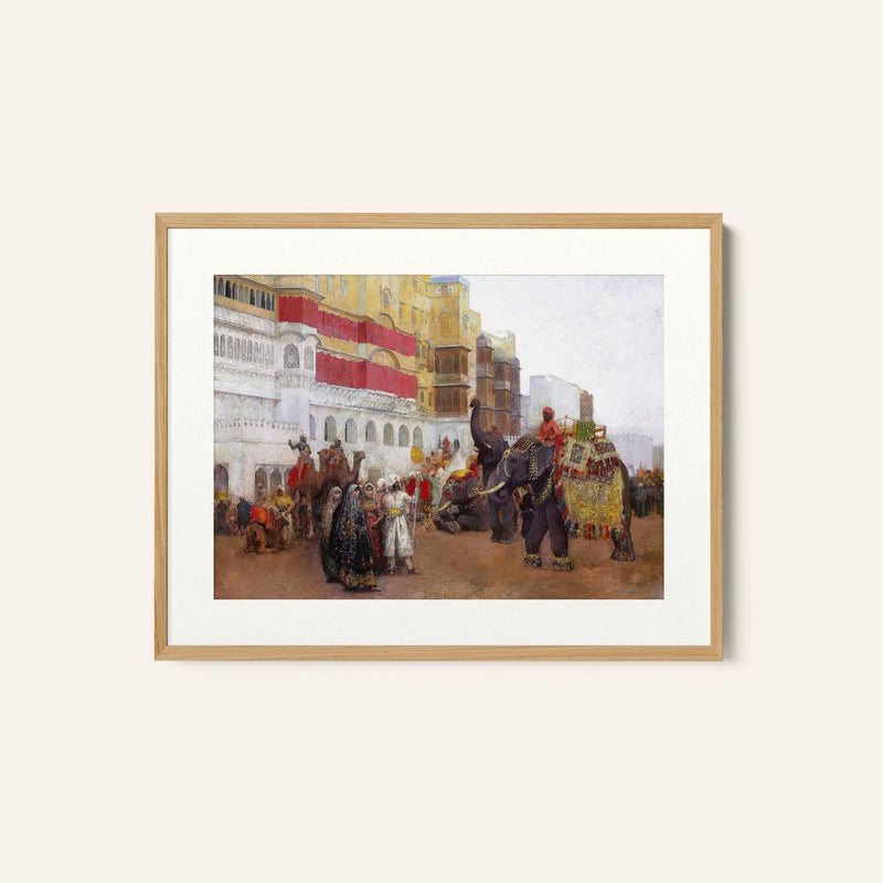 A Festival Day at Bikaner Rajasthan, Edwin Lord Weeks Painting