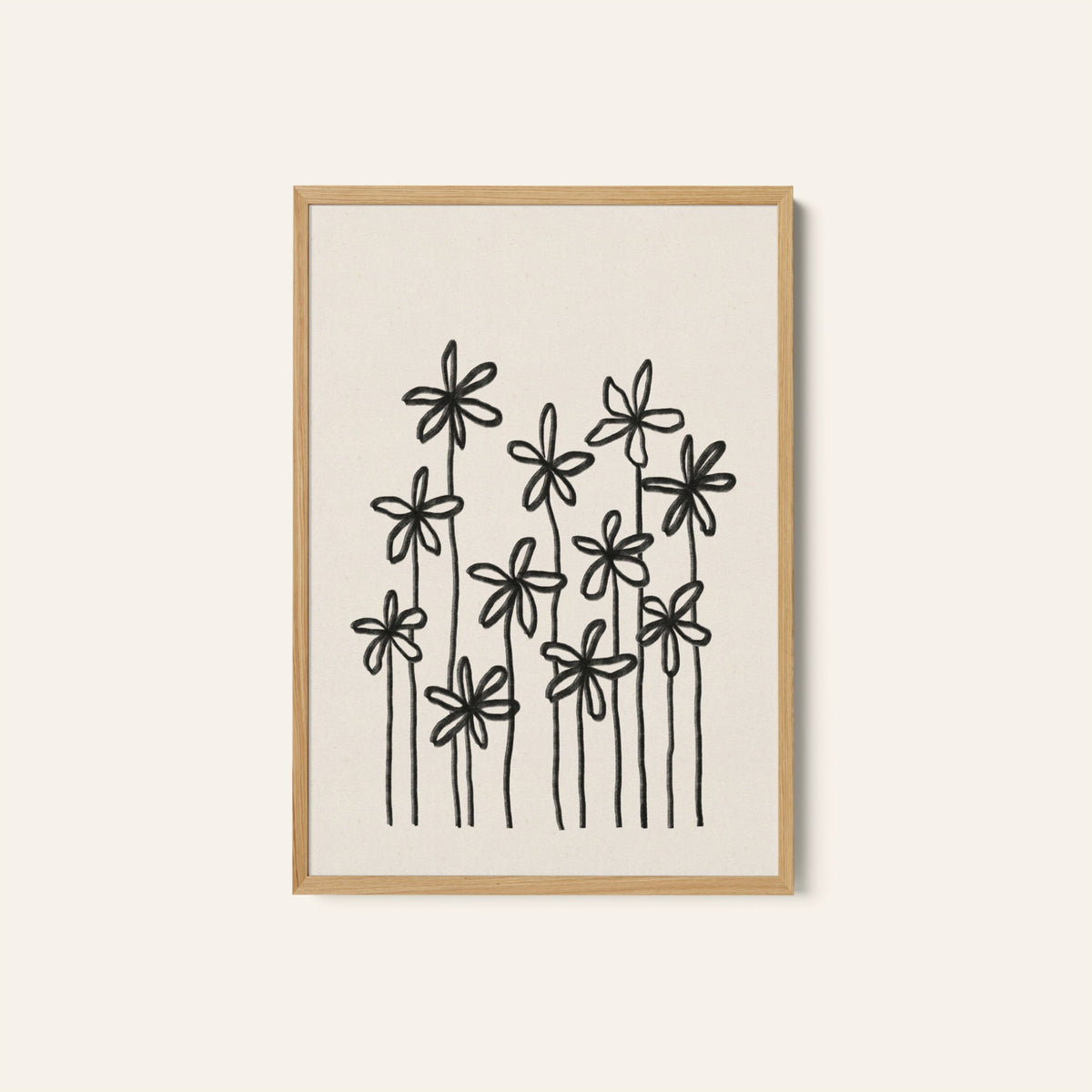 A Field Of Flowers, Minimal Art, Minimalist Painting