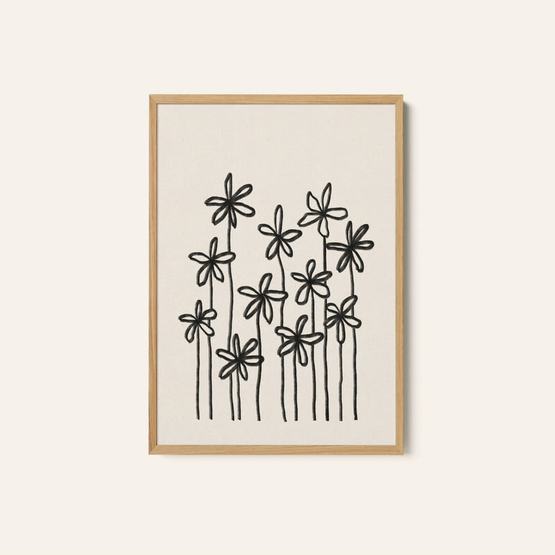 A Field Of Flowers, Minimal Art, Minimalist Painting