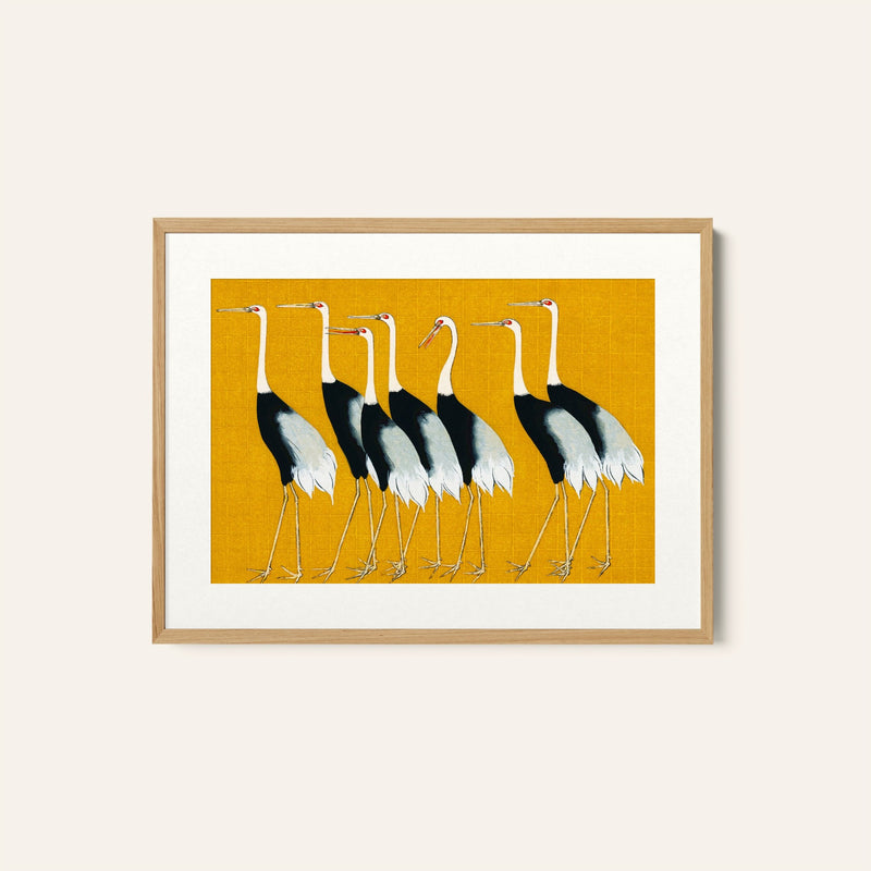 A Flock of beautiful Japanese red, Japanese Art Painting