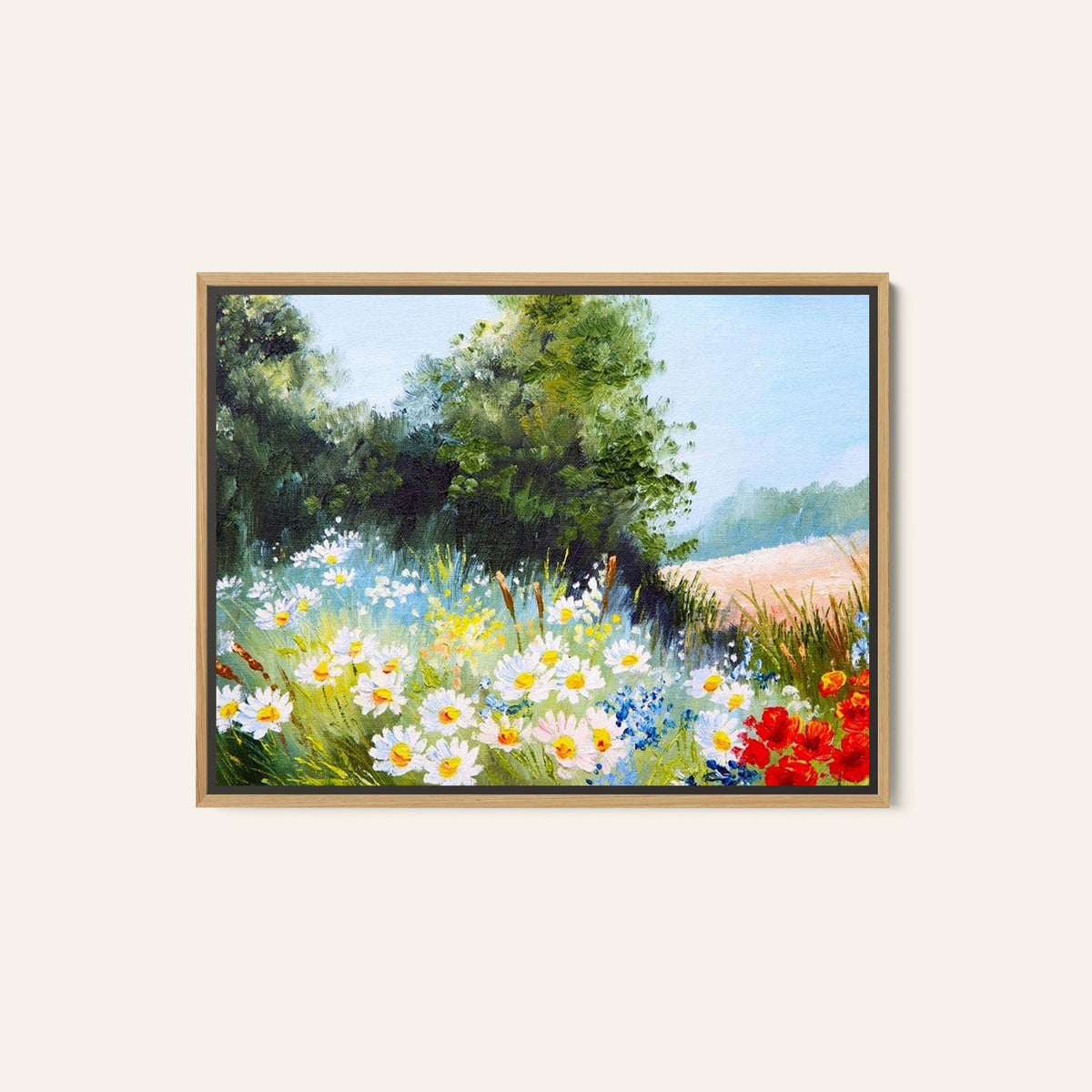 A Flower Garden Morning, Big Canvas Paintings