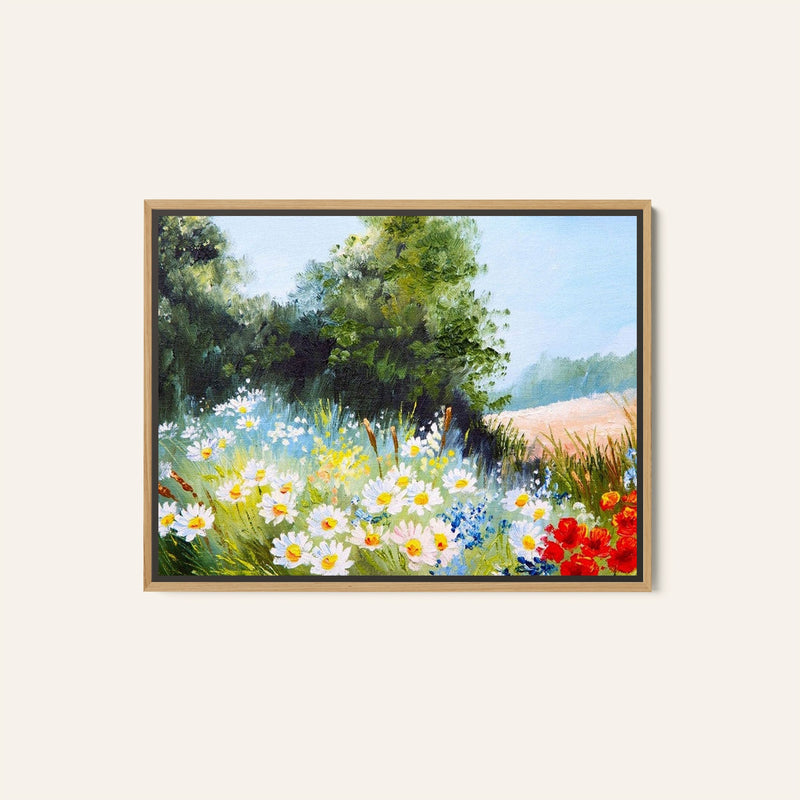A Flower Garden Morning, Big Canvas Paintings