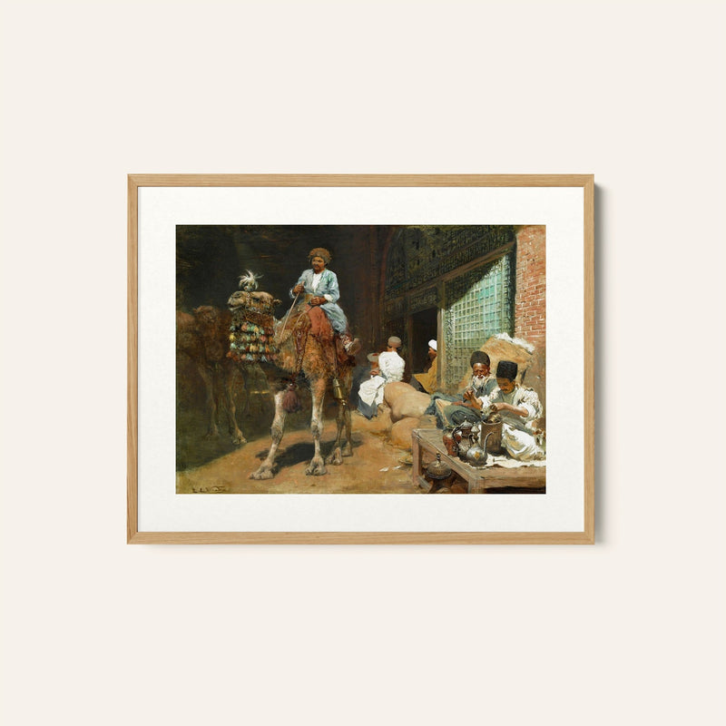 A market in Ispahan, Edwin Lord Weeks Painting