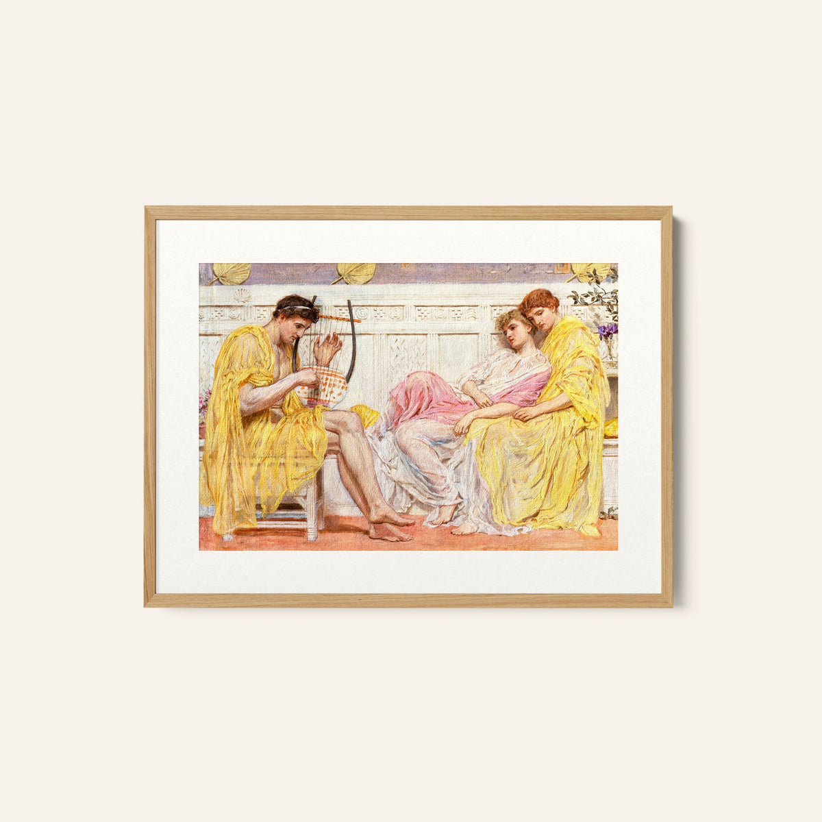 A Musician by Albert Joseph Moore Famous Painting