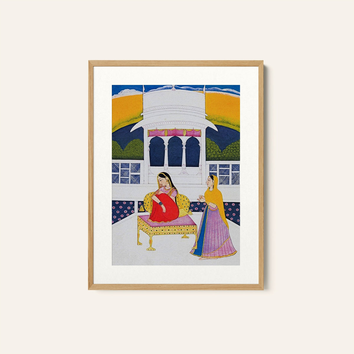 A Nakiya Rajasthani, Indian Miniature Paintings