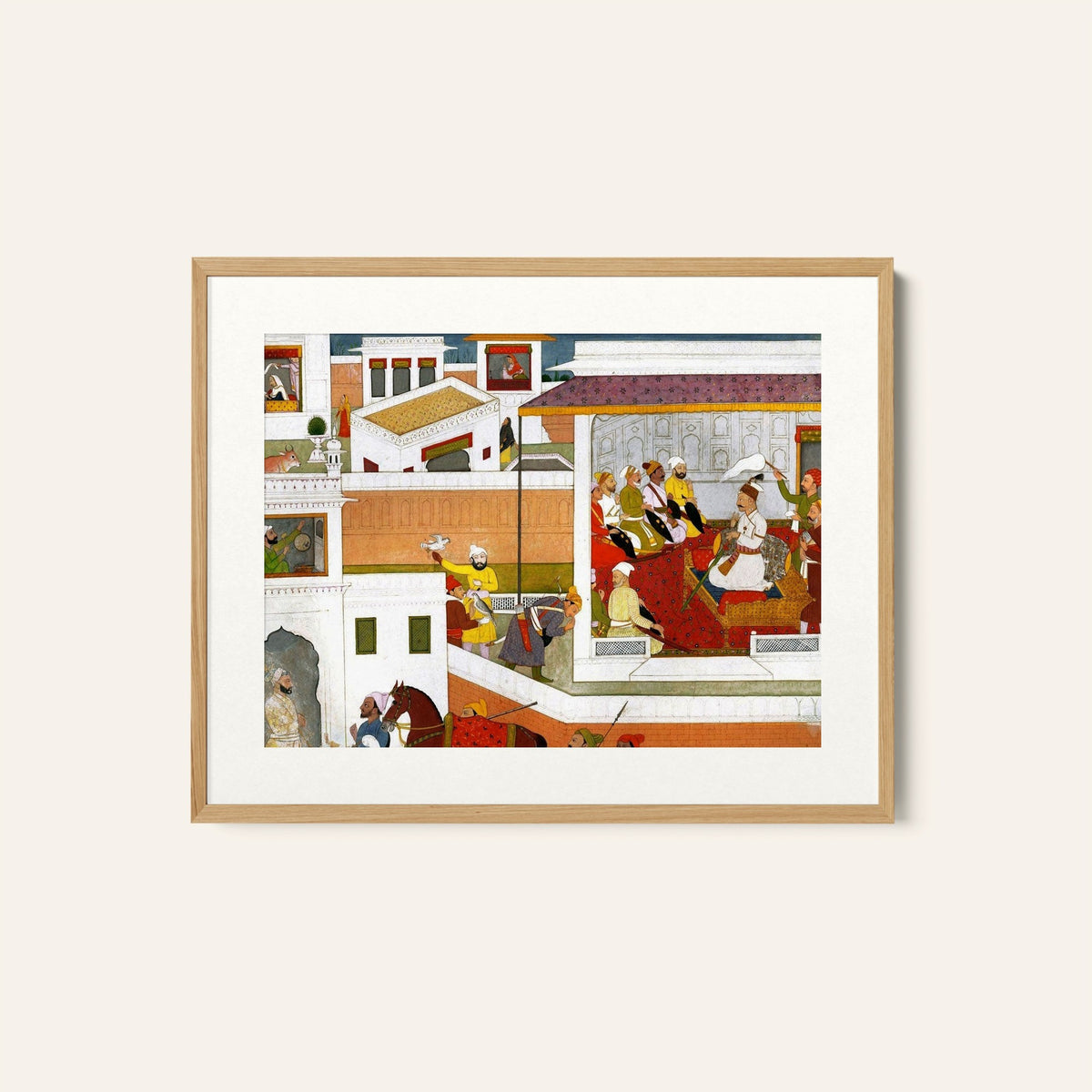A scene from a romance, Indian Miniature Paintings