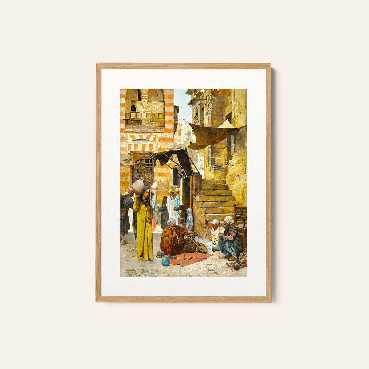 A Souk In Cairo, Egyptian Art Paintings