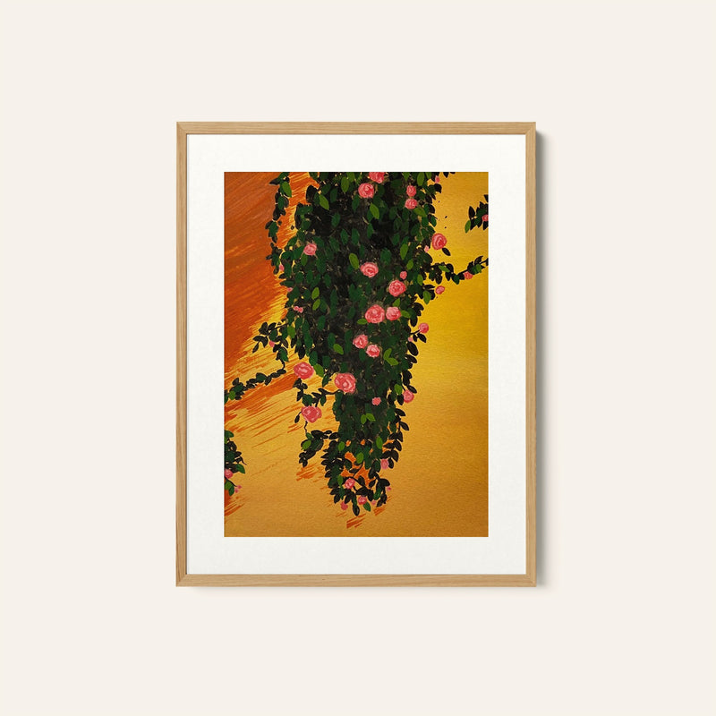A Summer Garden, Wall Art Print, Framed Art, Modern Art