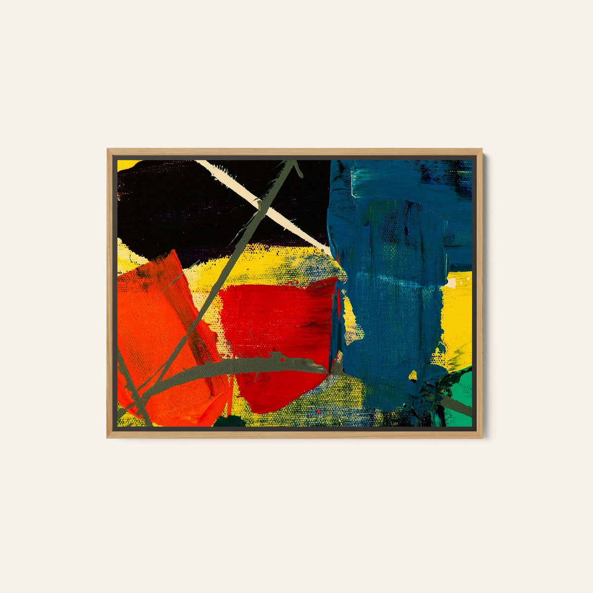Abstract Art Palette Canvas Painting II