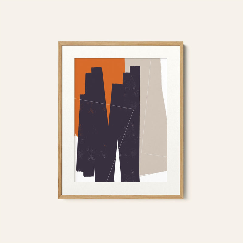 Abstract Art Shapes 09, Minimal Art, Minimalist Painting