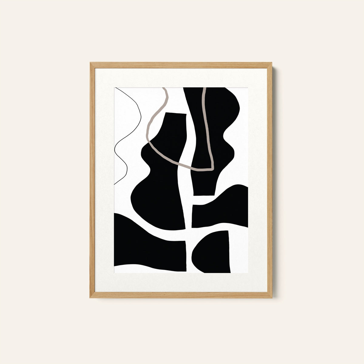 Abstract Art Shapes 10, Minimal Art, Minimalist Painting