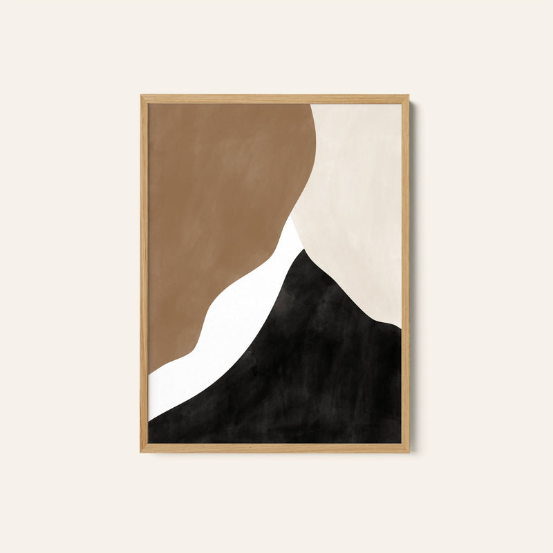 Abstract Beige and Brown Art No.1