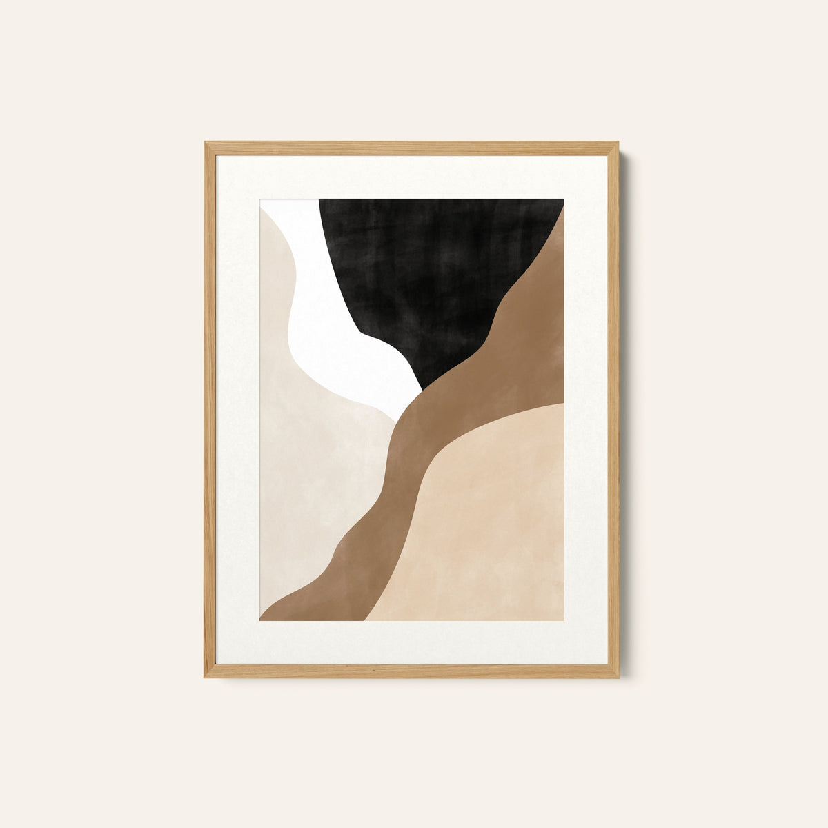 Abstract Beige and Brown Art No.2