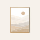 Abstract Beige Landscape