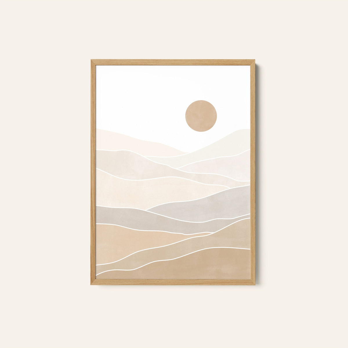 Abstract Beige Landscape