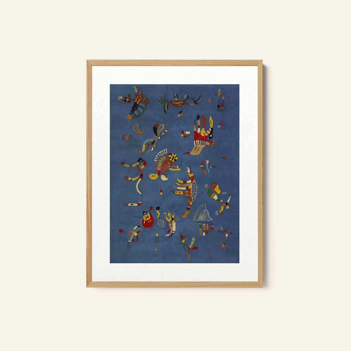 Abstract blue, Wassily Kandinsky Painting
