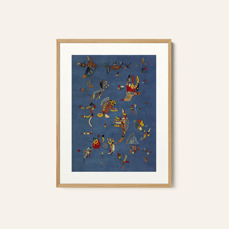 Abstract blue, Wassily Kandinsky Painting