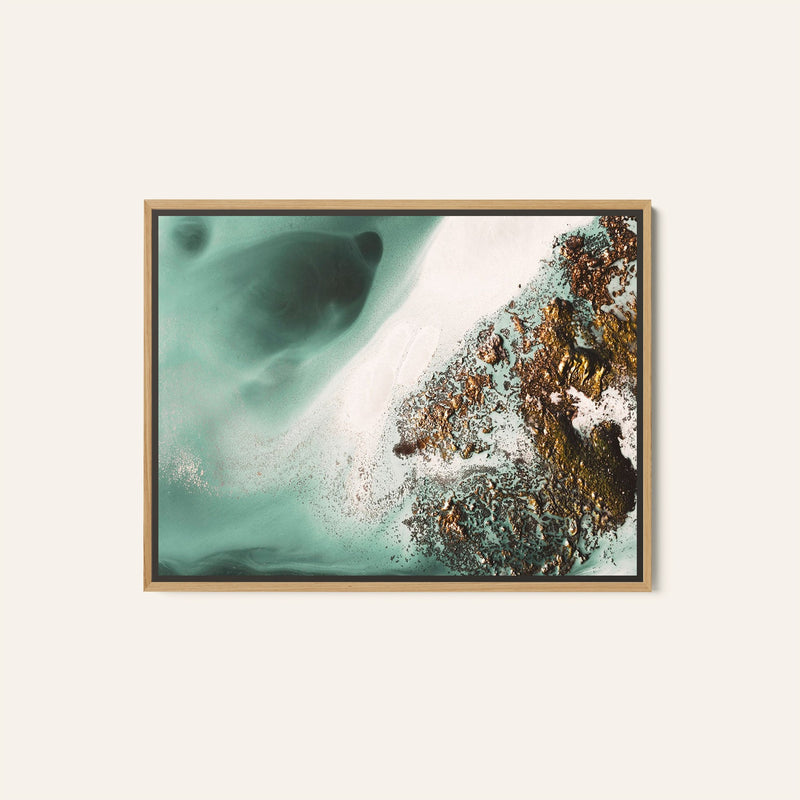 Abstract Coastal - On the Rocks Abstract Painting