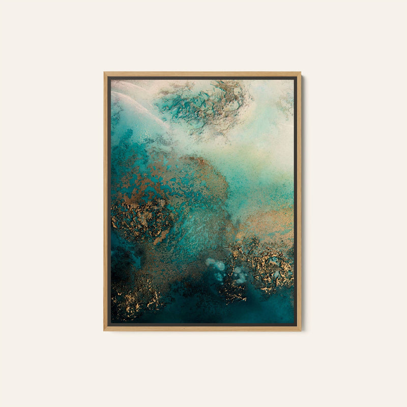 Abstract Coastal - Reef Shimmer, Abstract Painting